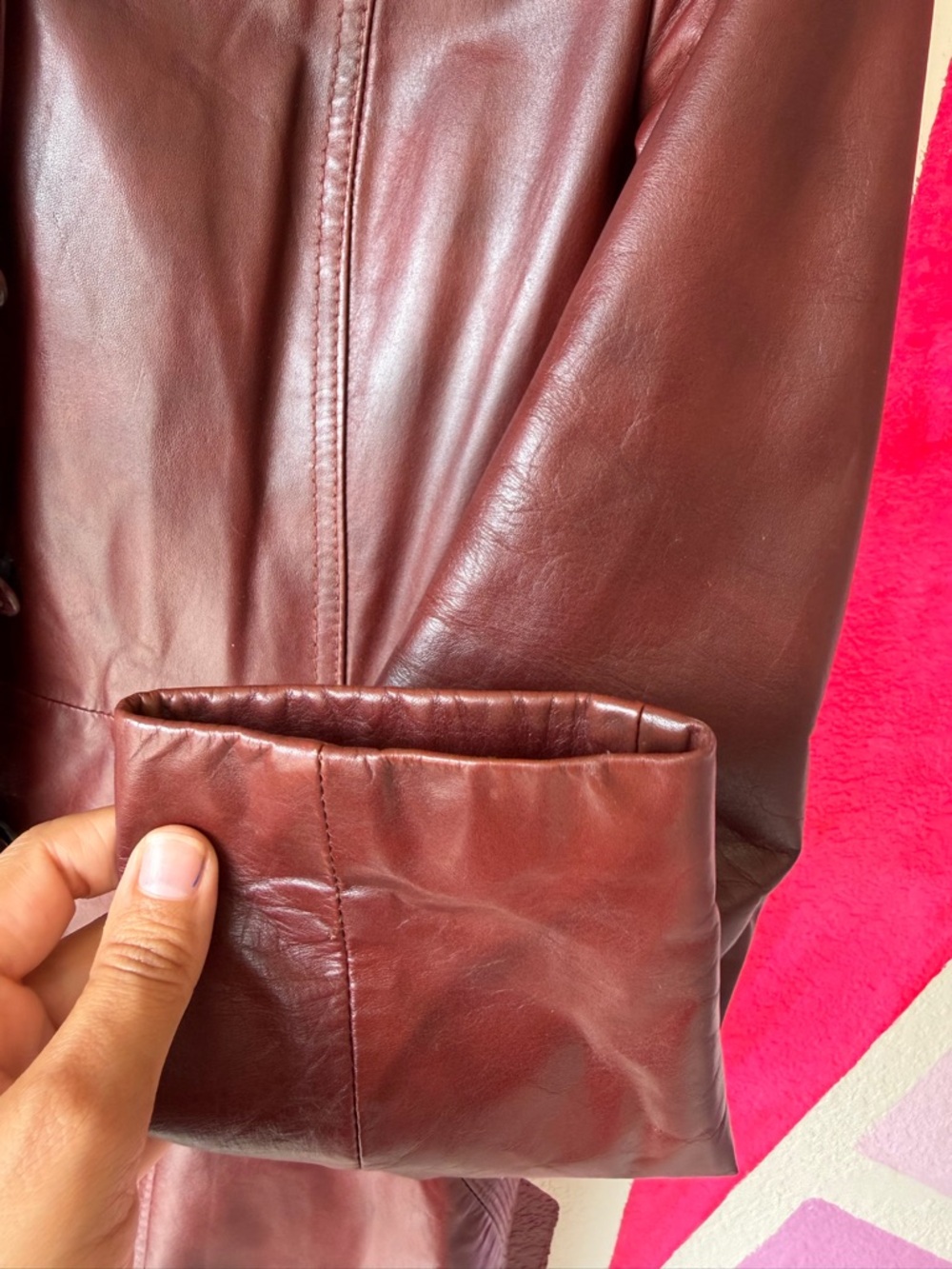 Vintage Wilsons Burgandy Leather Jacket - Picture 8 of 13